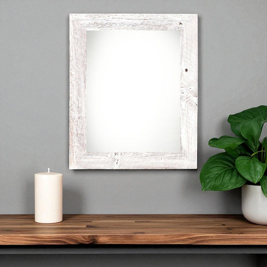 14" x 18" White Solid Wood Hanging Picture Frame - Loft&Timber