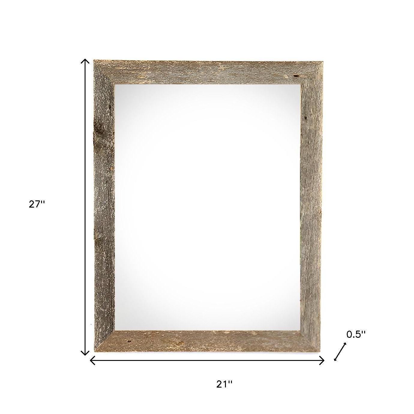 18" x 24" Gray Solid Wood Hanging Picture Frame - Loft&Timber
