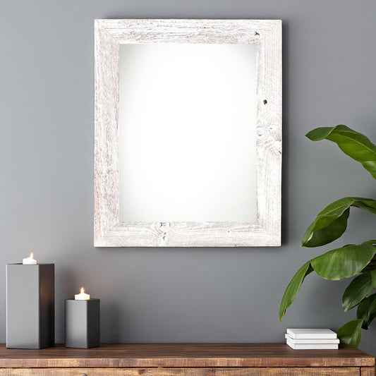 20" x 24" White Solid Wood Hanging Picture Frame - Loft&Timber