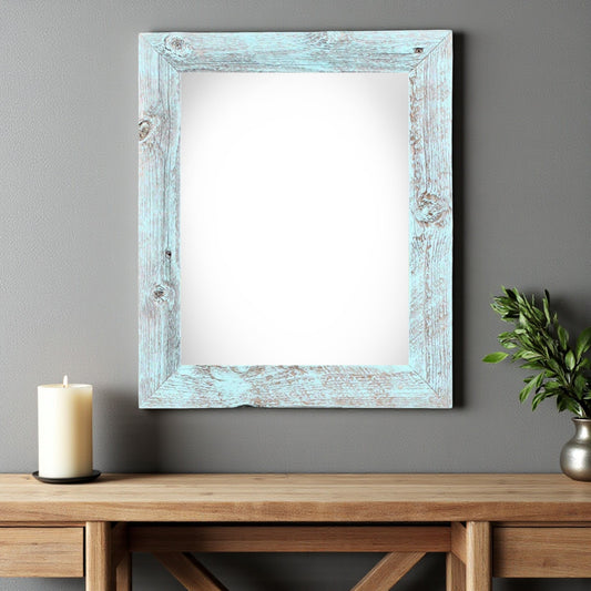 20" x 28" Blue Solid Wood Hanging Picture Frame - Loft&Timber
