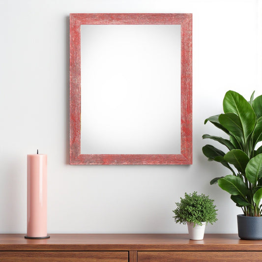 20" x 28" Red Solid Wood Hanging Picture Frame - Loft&Timber