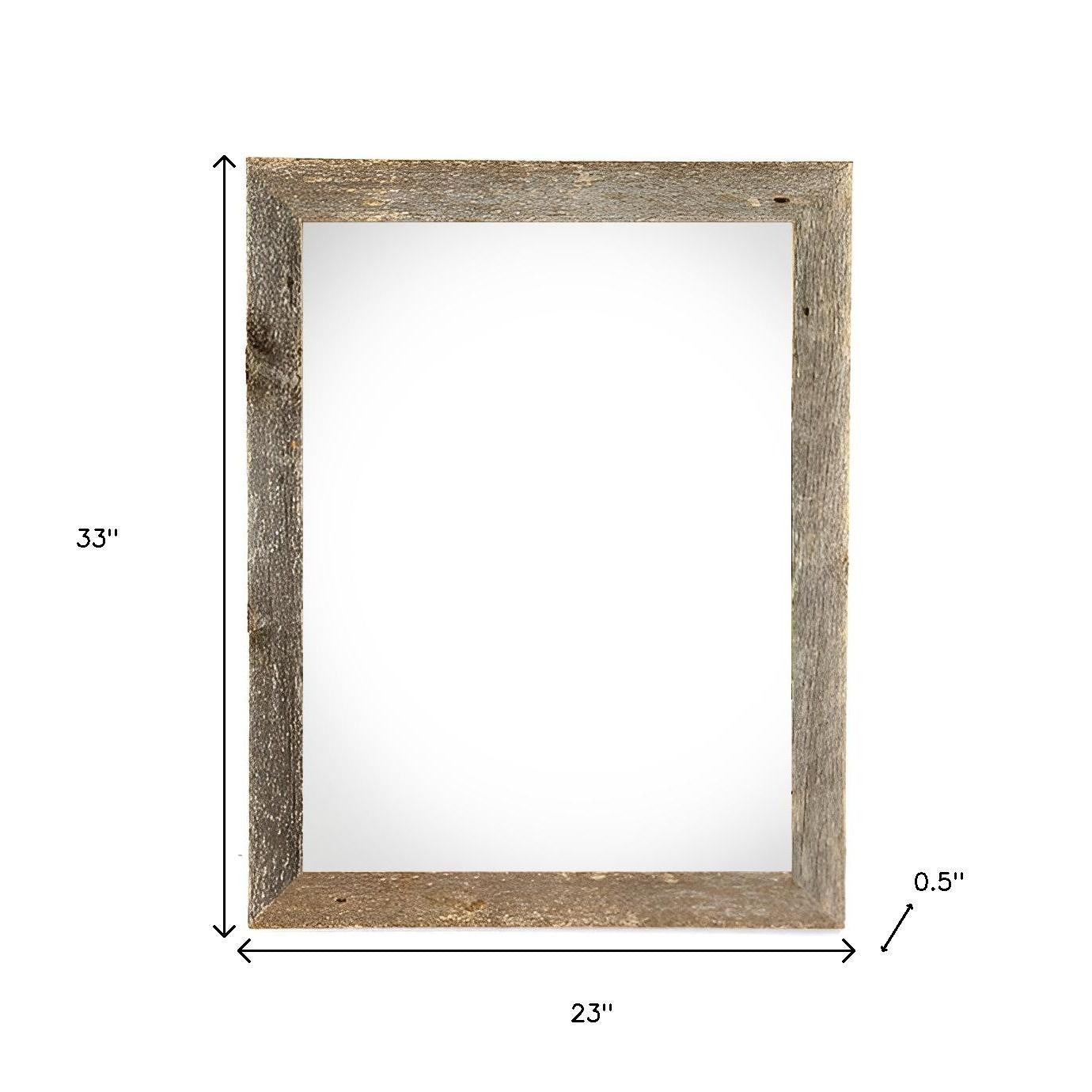 20" x 30" Gray Solid Wood Hanging Picture Frame - Loft&Timber