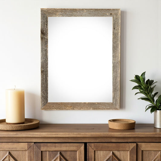 20" x 30" Gray Solid Wood Hanging Picture Frame - Loft&Timber