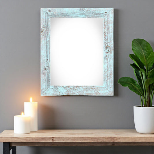 20" x 30" Blue Solid Wood Hanging Picture Frame - Loft&Timber