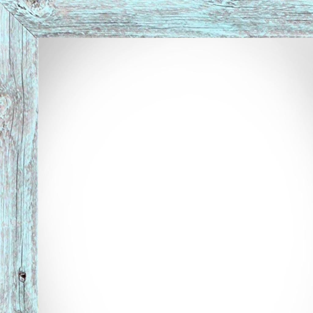 22" x 28" Blue Solid Wood Hanging Picture Frame - Loft&Timber