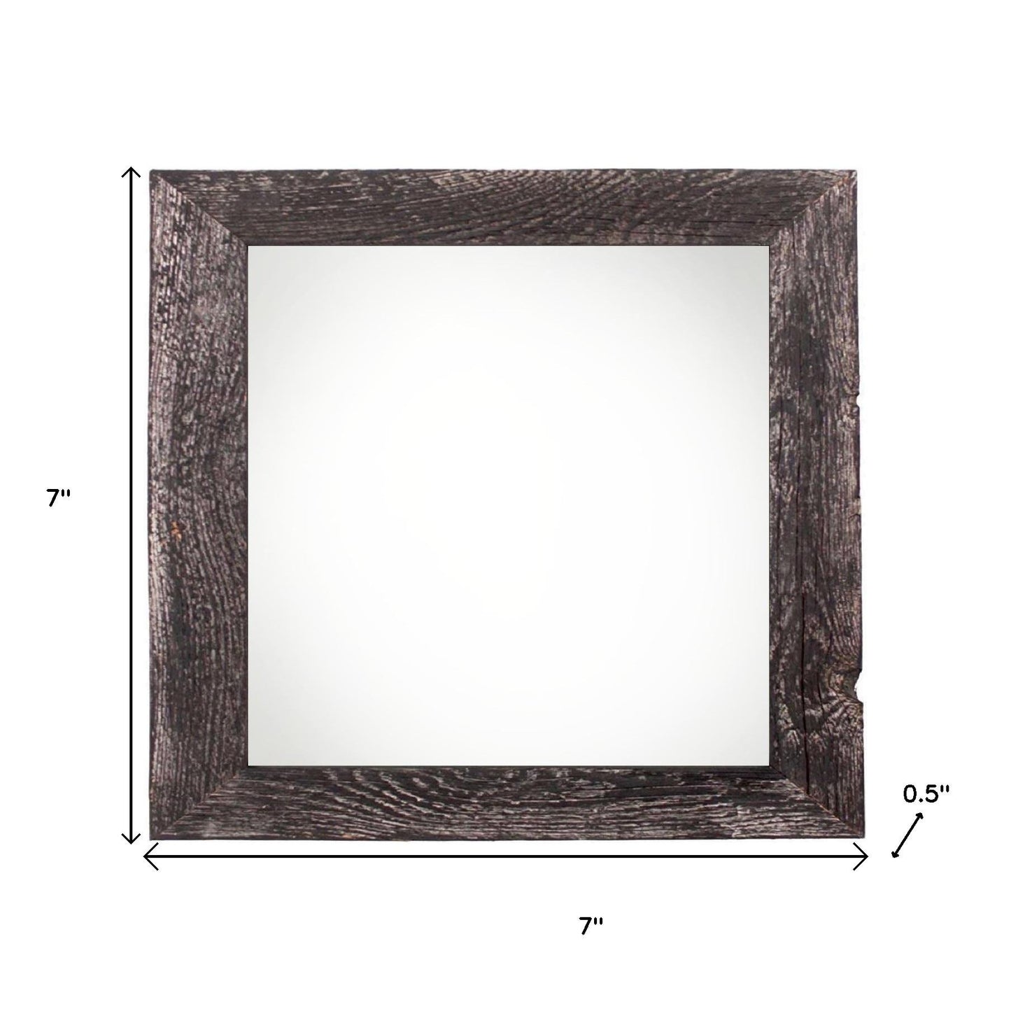 4" x 4" Black Solid Wood Tabletop Picture Frame - Loft&Timber