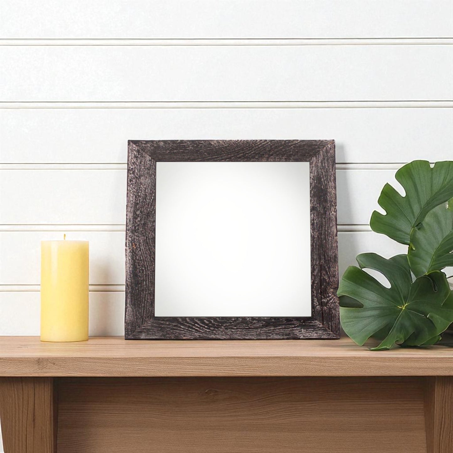 4" x 4" Black Solid Wood Tabletop Picture Frame - Loft&Timber