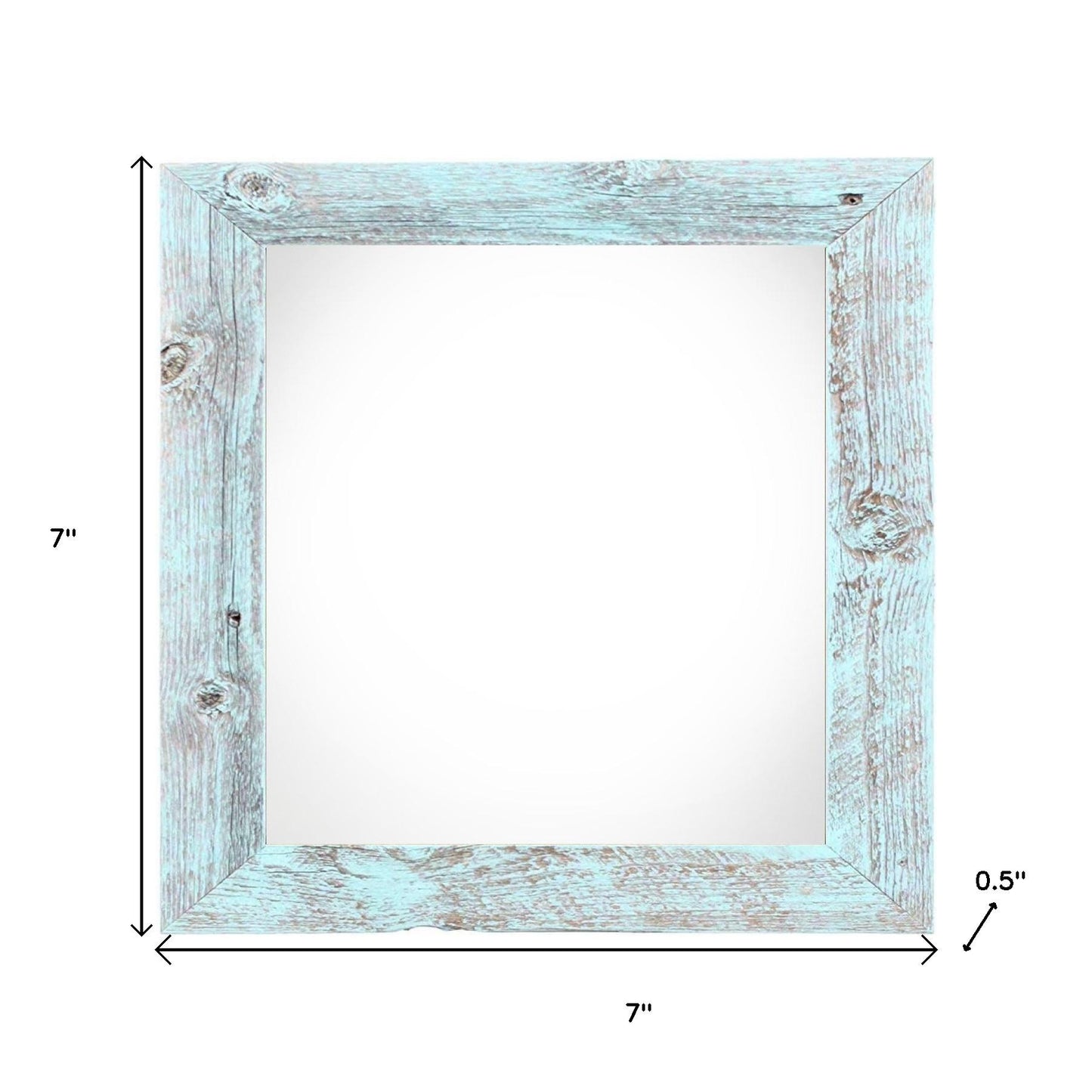 4" x 4" Blue Solid Wood Tabletop Picture Frame - Loft&Timber
