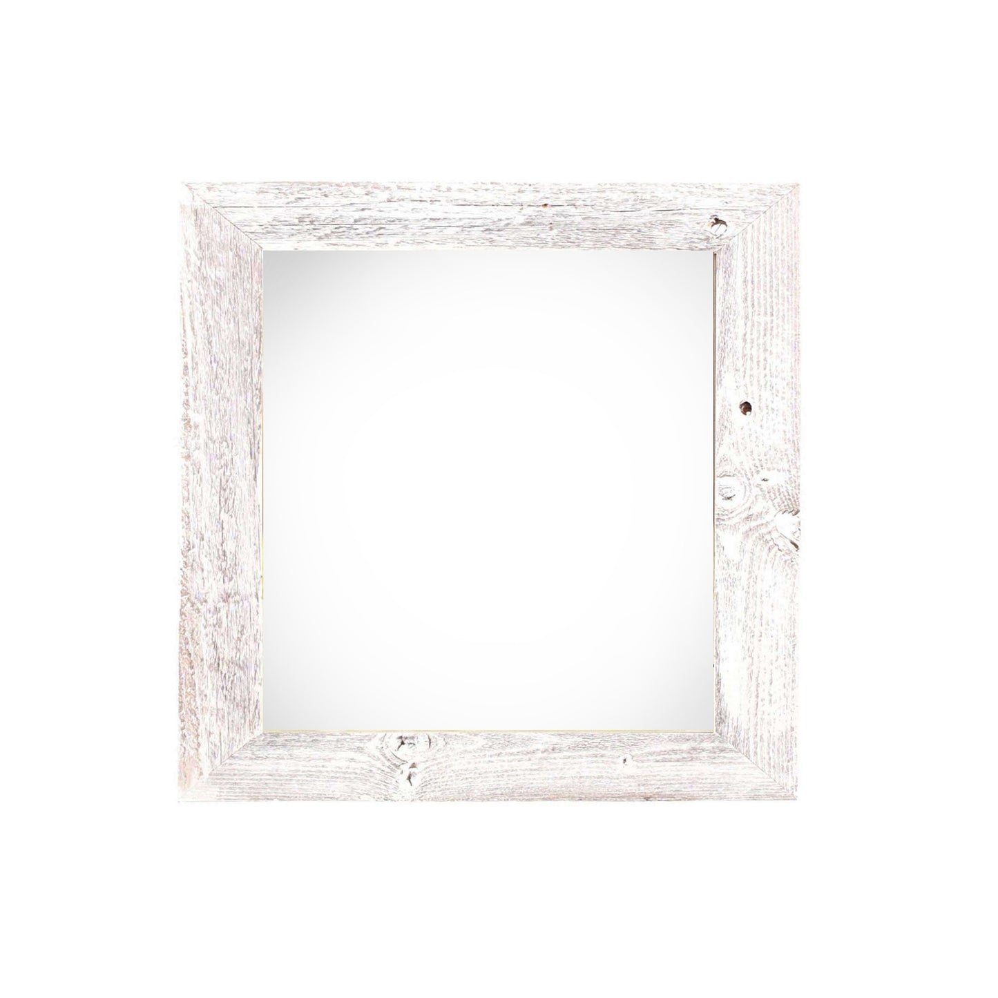4" x 4" White Solid Wood Tabletop Picture Frame - Loft&Timber