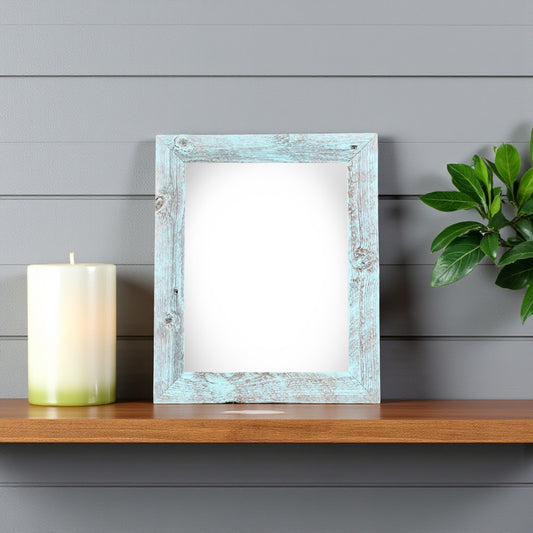 4" x 6" Blue Solid Wood Tabletop Picture Frame - Loft&Timber
