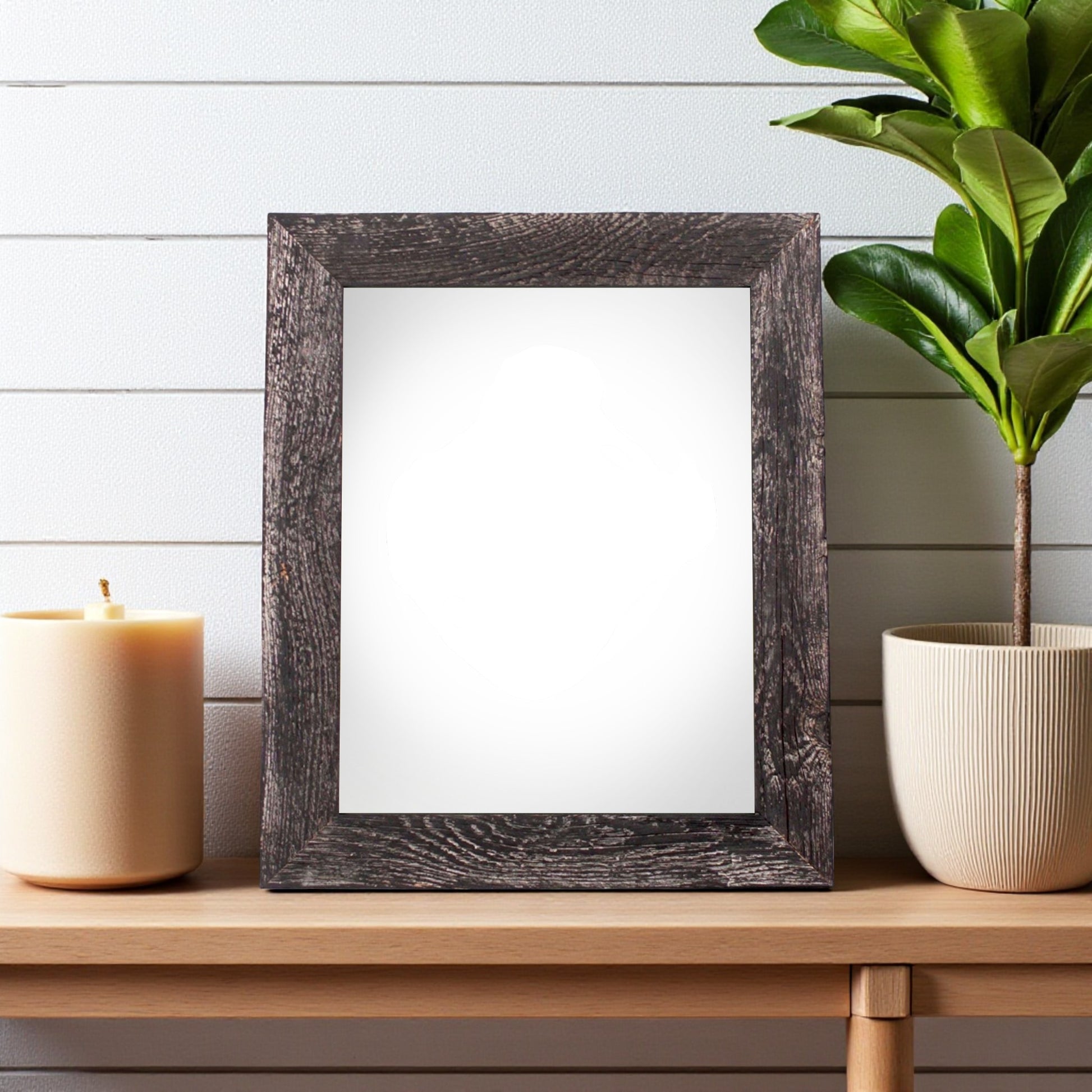 8.5" x 11" Black Solid Wood Tabletop Picture Frame - Loft&Timber