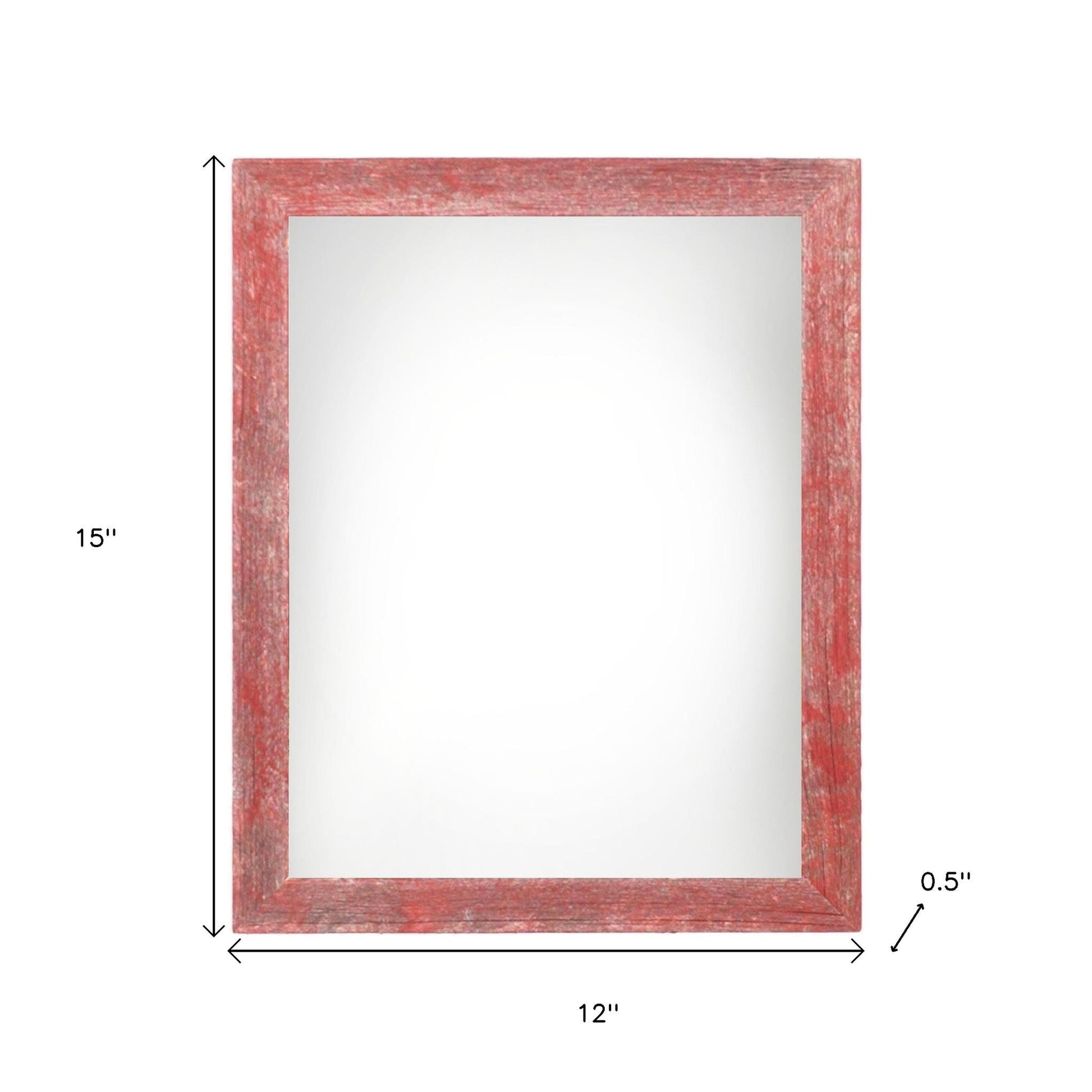 9" x 12" Red Solid Wood Hanging Picture Frame - Loft&Timber