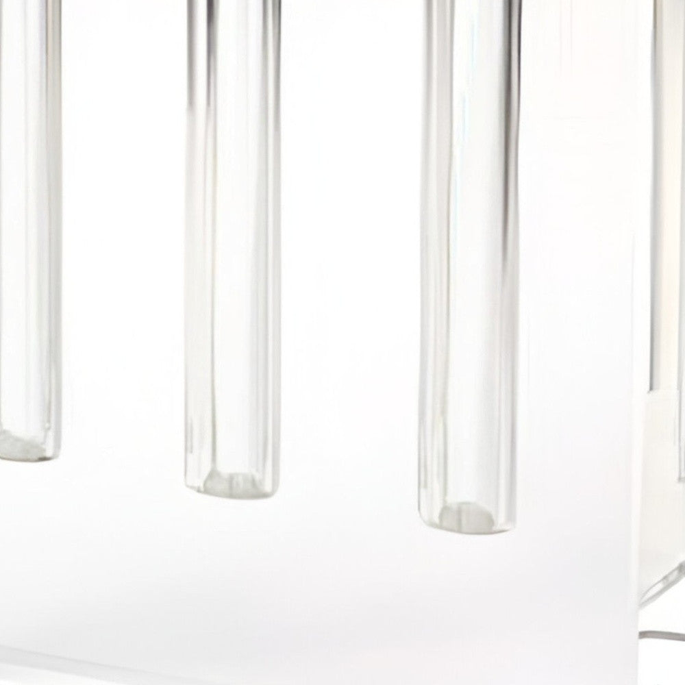 7" Clear Crystal Clear Square Table Vase - Loft&Timber