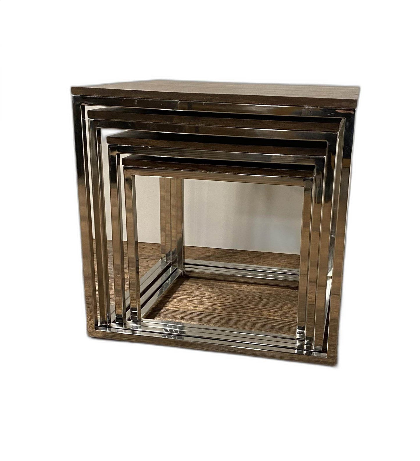Set Of 4 Modern Rustic Nesting Accent Tables - Loft&Timber