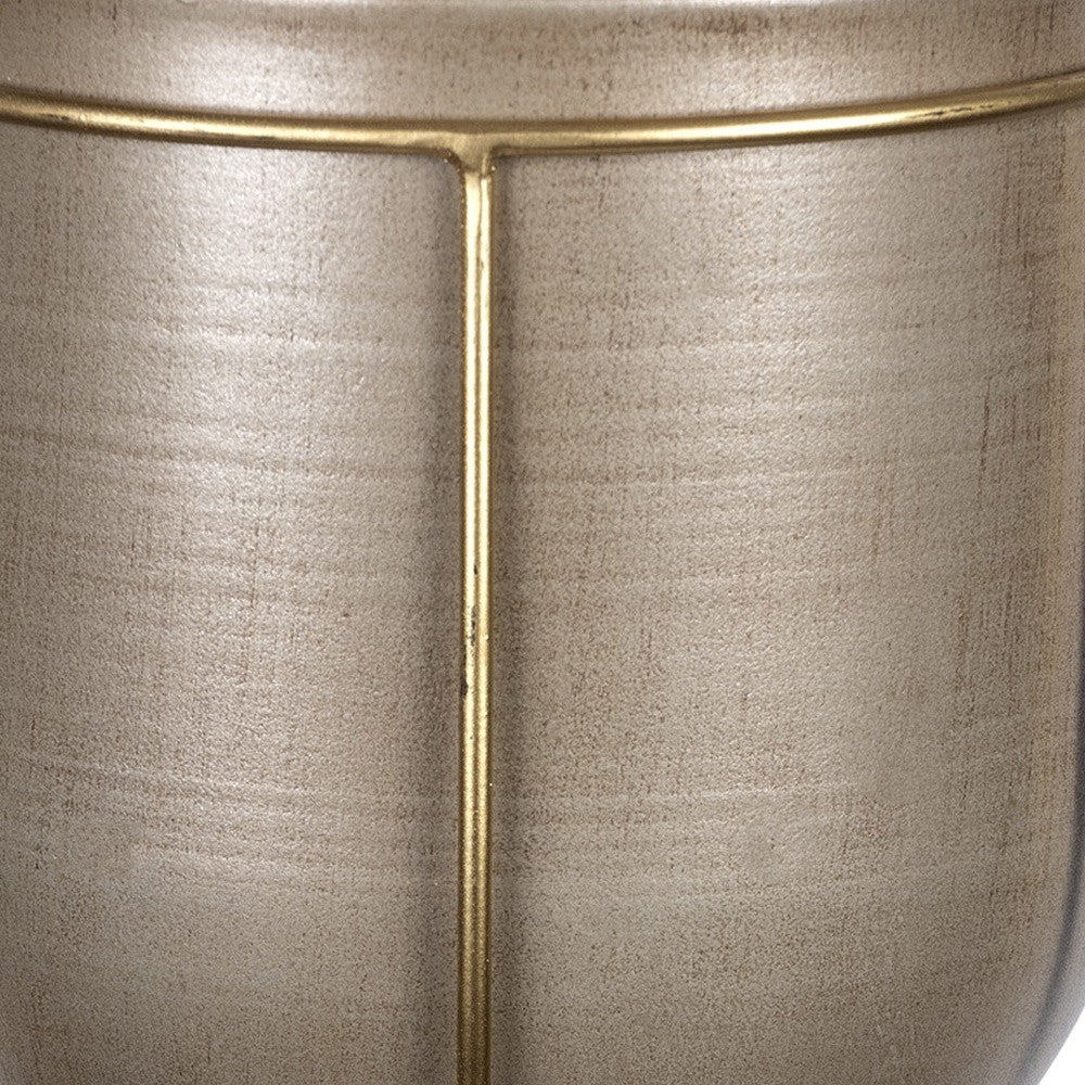 10" Bronze Cylinder Metal Table Vase - Loft&Timber
