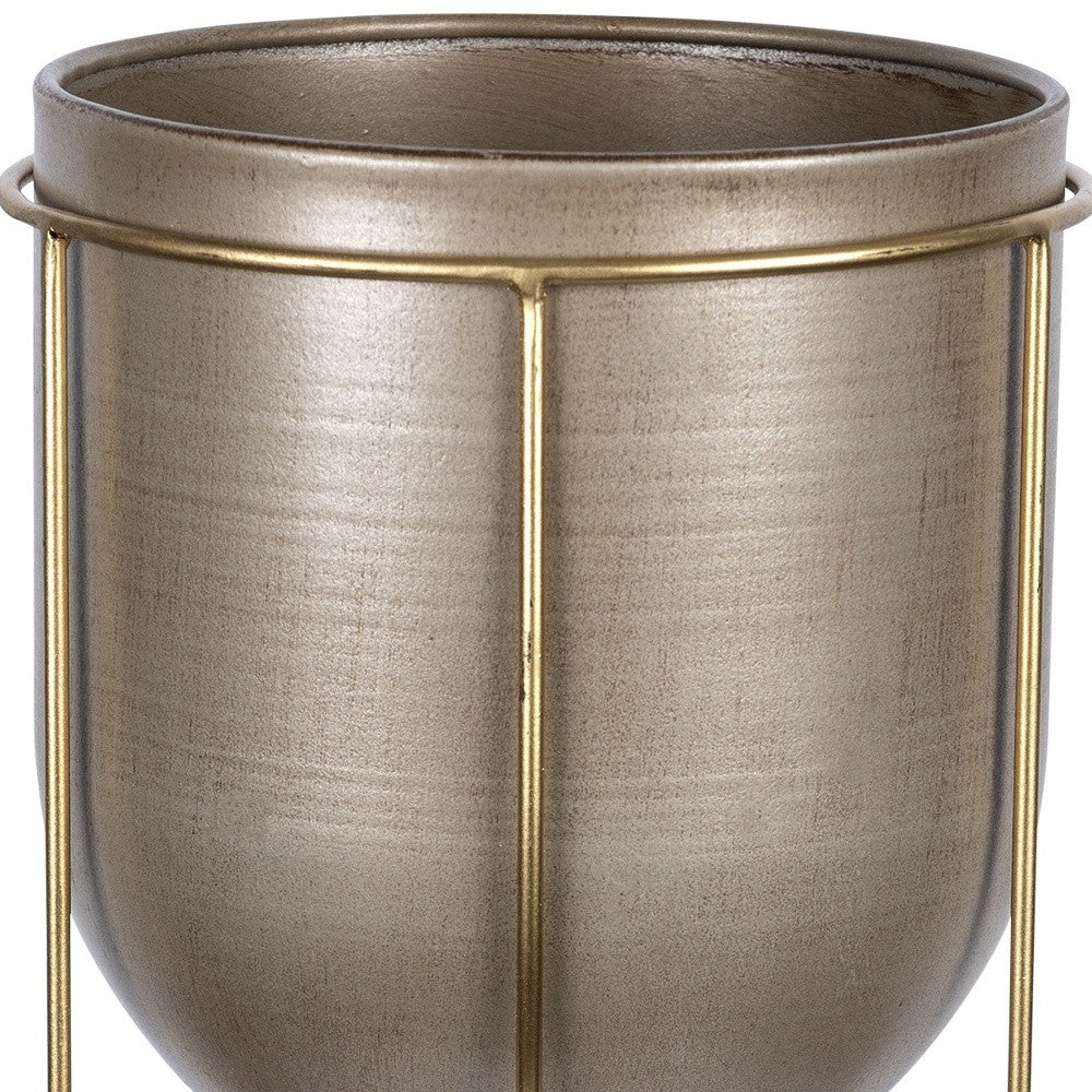 10" Bronze Cylinder Metal Table Vase - Loft&Timber