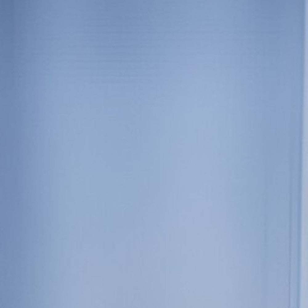 11" Blue And Clear Cylinder Crystal Glass Table Vase - Loft&Timber