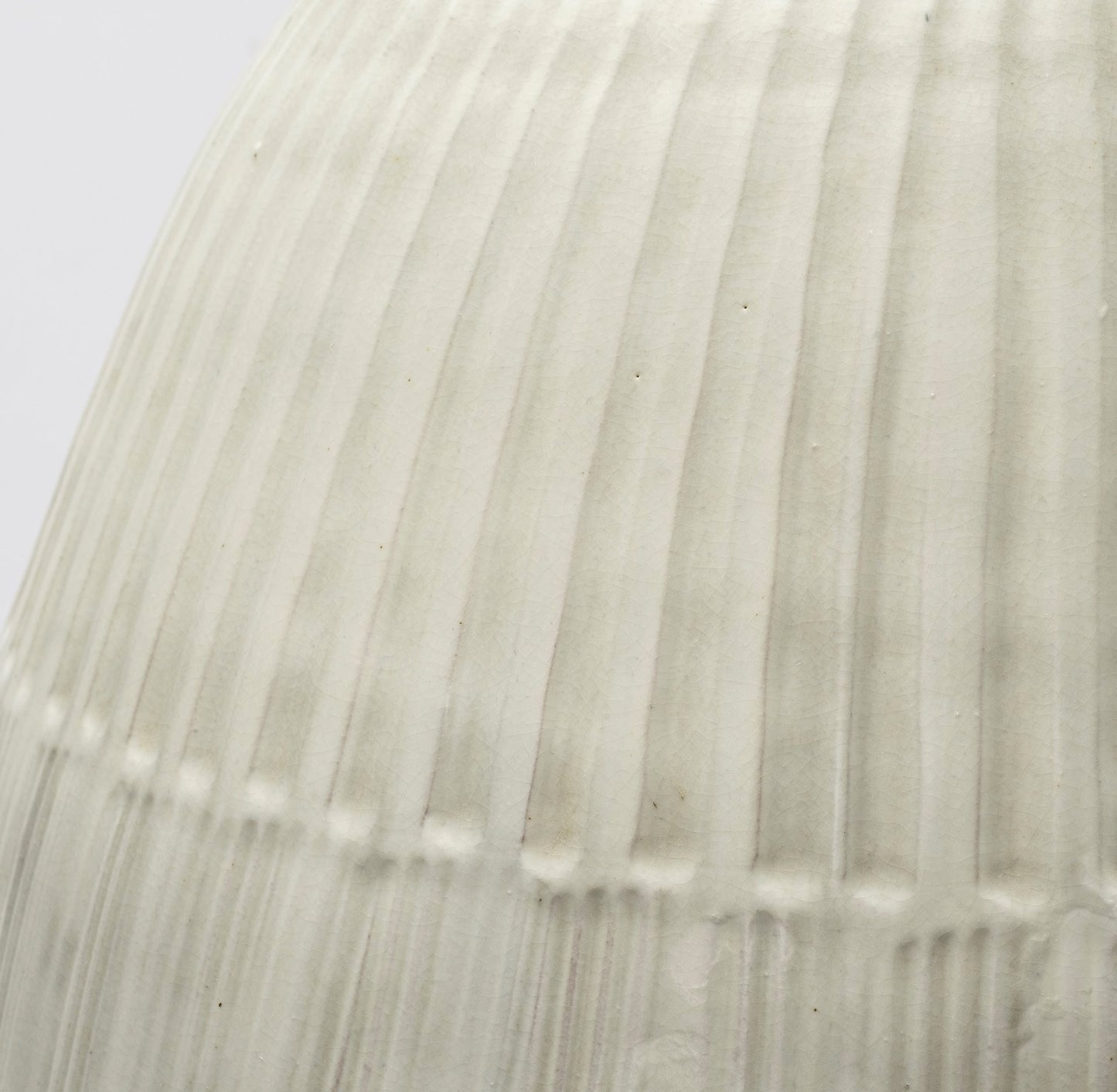 29" White Cylinder Ceramic Floor Vase - Loft&Timber