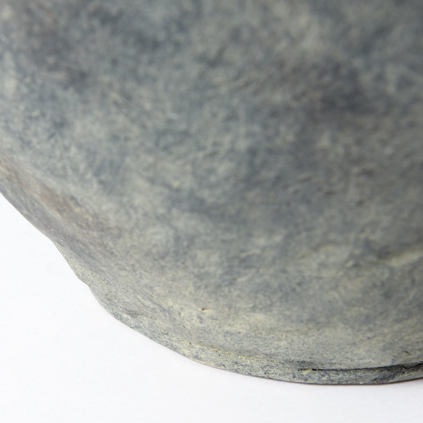 23" Gray Oval Distressed Ceramic Floor Vase - Loft&Timber