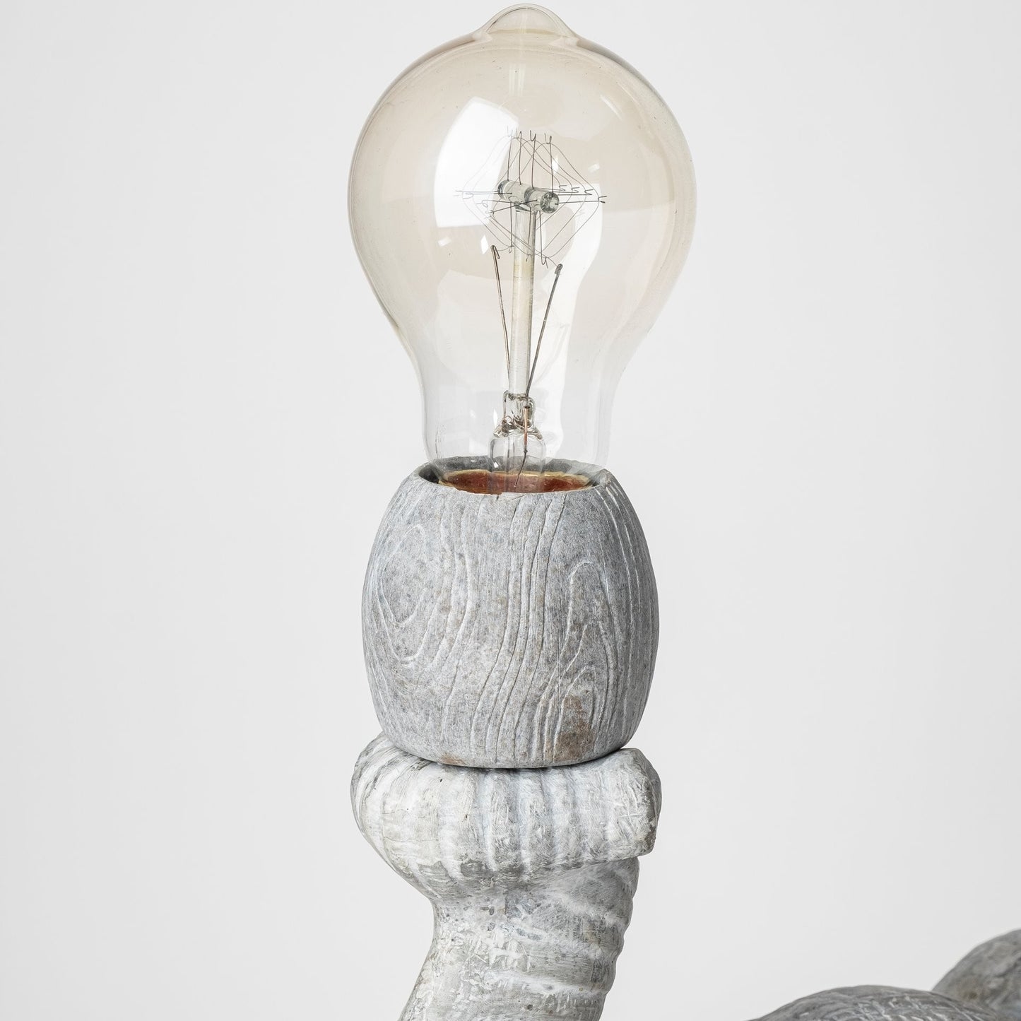 16" Gray Lamp Base LED - Loft&Timber