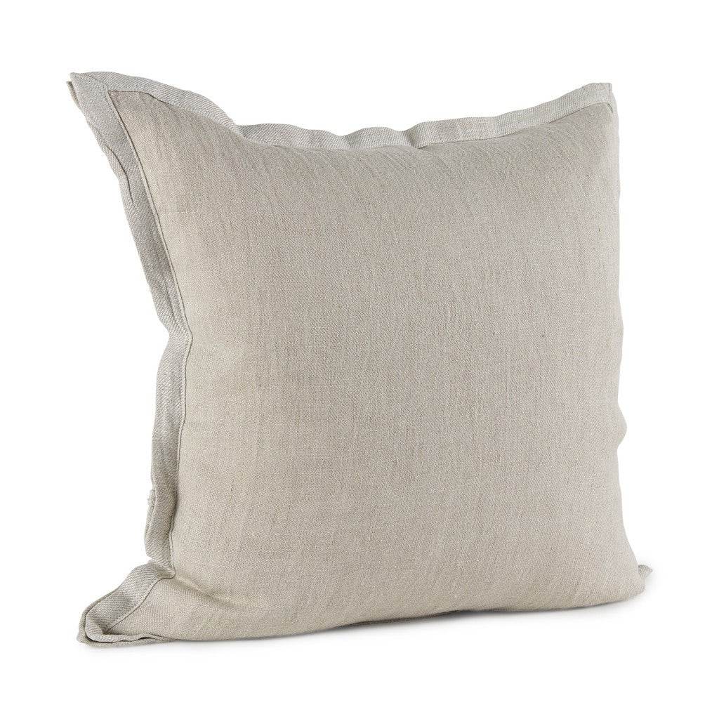 Cream Bordered Pillow Cover - Loft&Timber