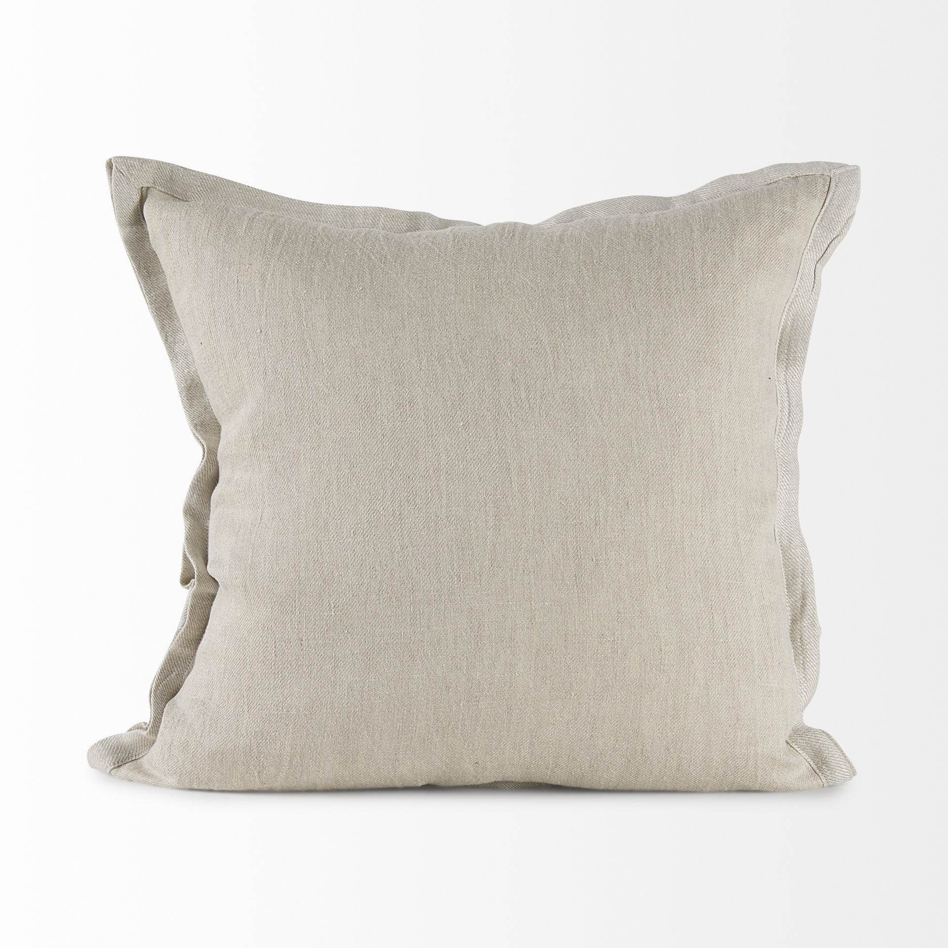 Cream Bordered Pillow Cover - Loft&Timber