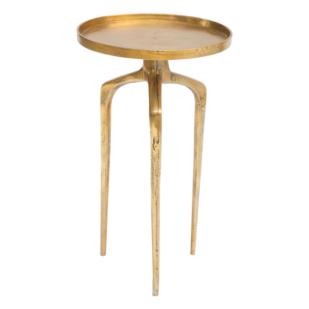 Set Of Two 13" Gold Nested Tables - Loft&Timber