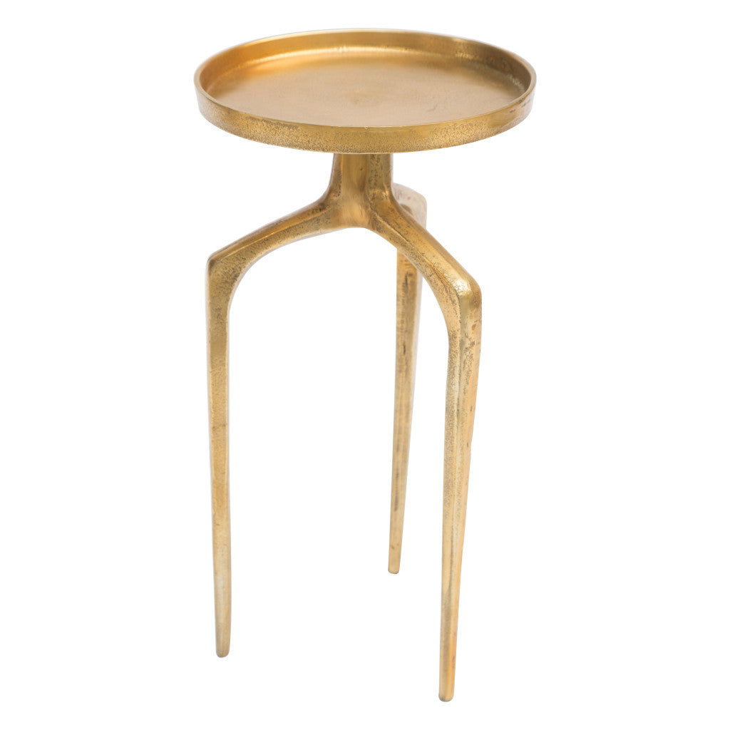 Set Of Two 13" Gold Nested Tables - Loft&Timber