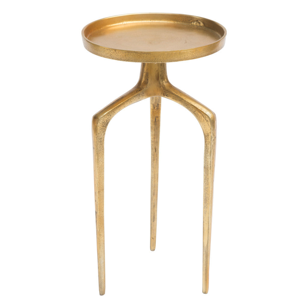 Set Of Two 13" Gold Nested Tables - Loft&Timber