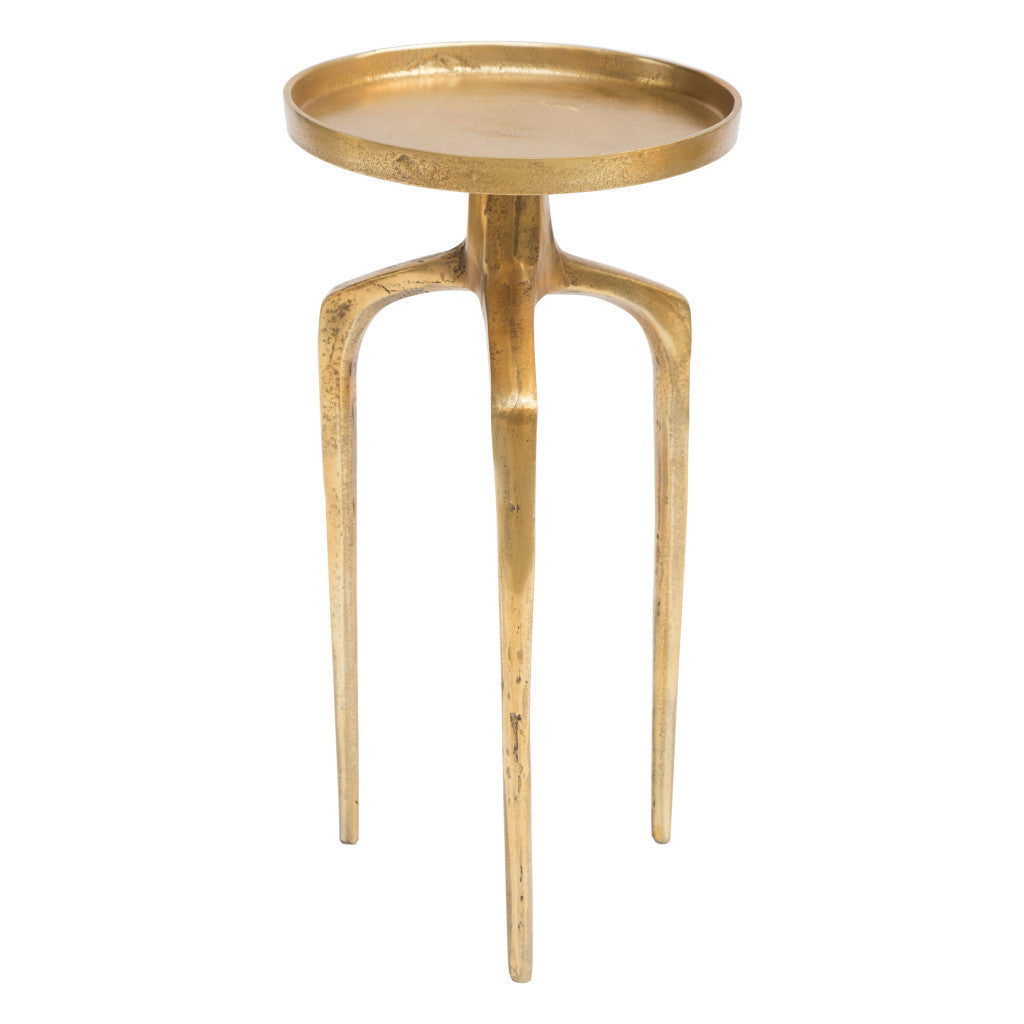 Set Of Two 13" Gold Nested Tables - Loft&Timber