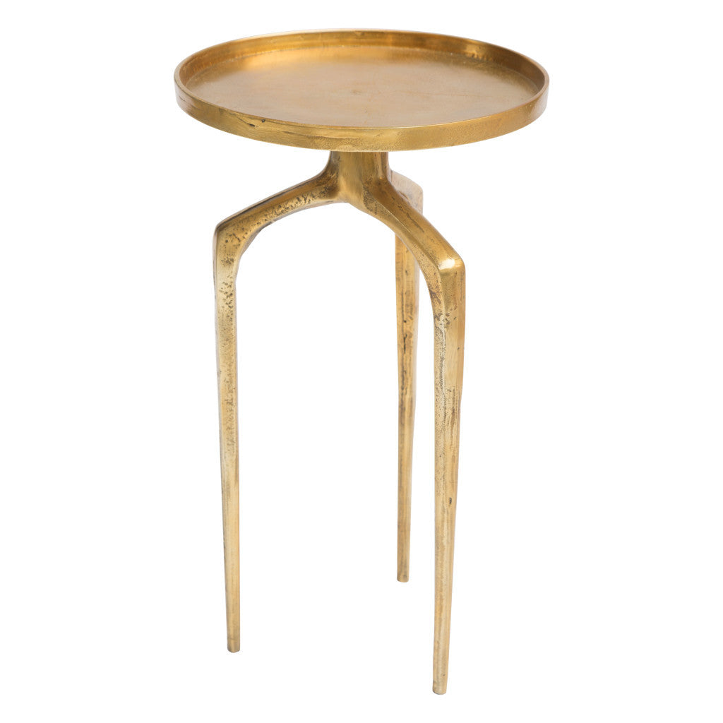 Set Of Two 13" Gold Nested Tables - Loft&Timber