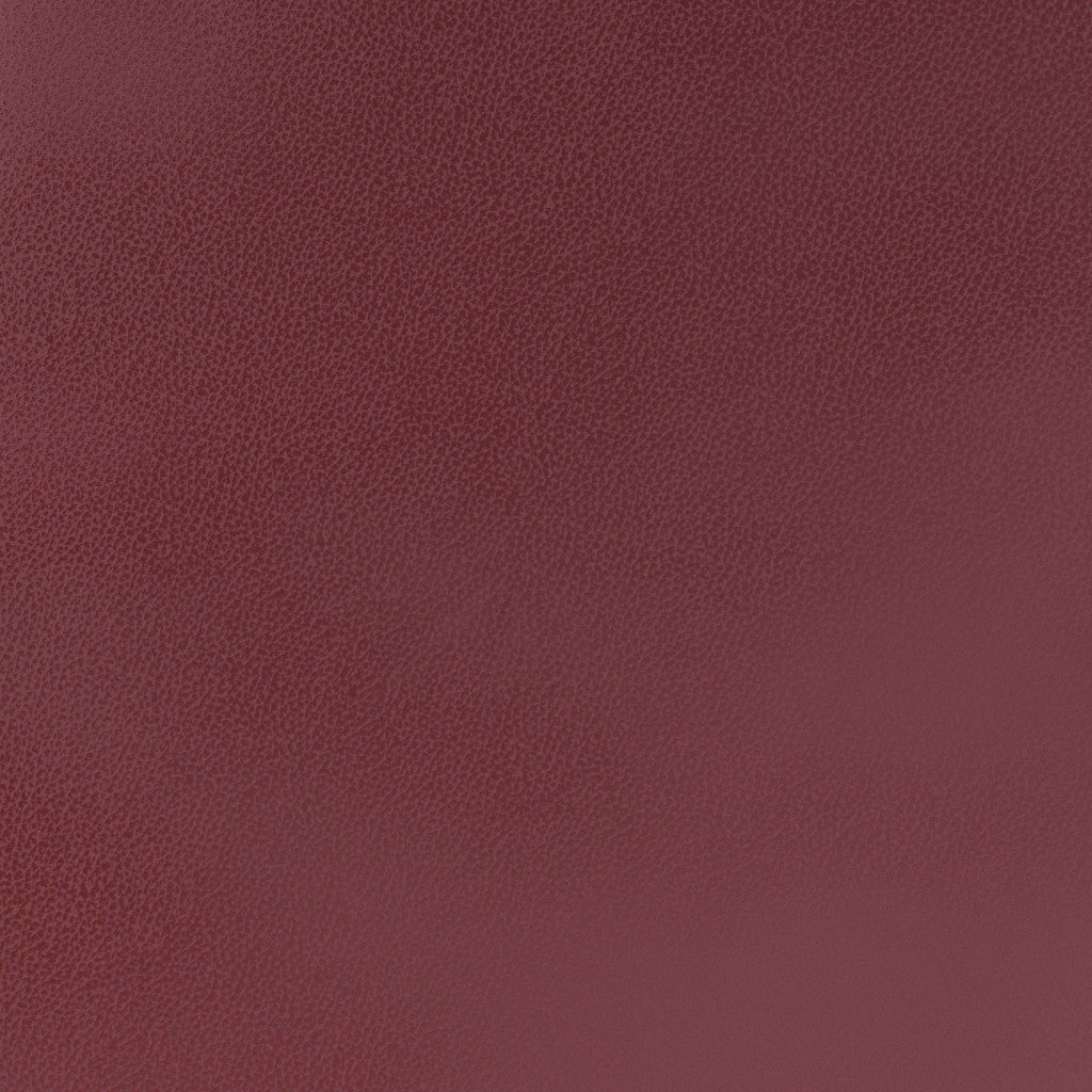 Set of Two 31" Burgundy And Gold Steel Backless Bar Height Bar Chairs - Loft&Timber