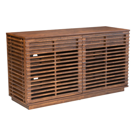 54" Brown Enclosed Storage TV Stand - Loft&Timber