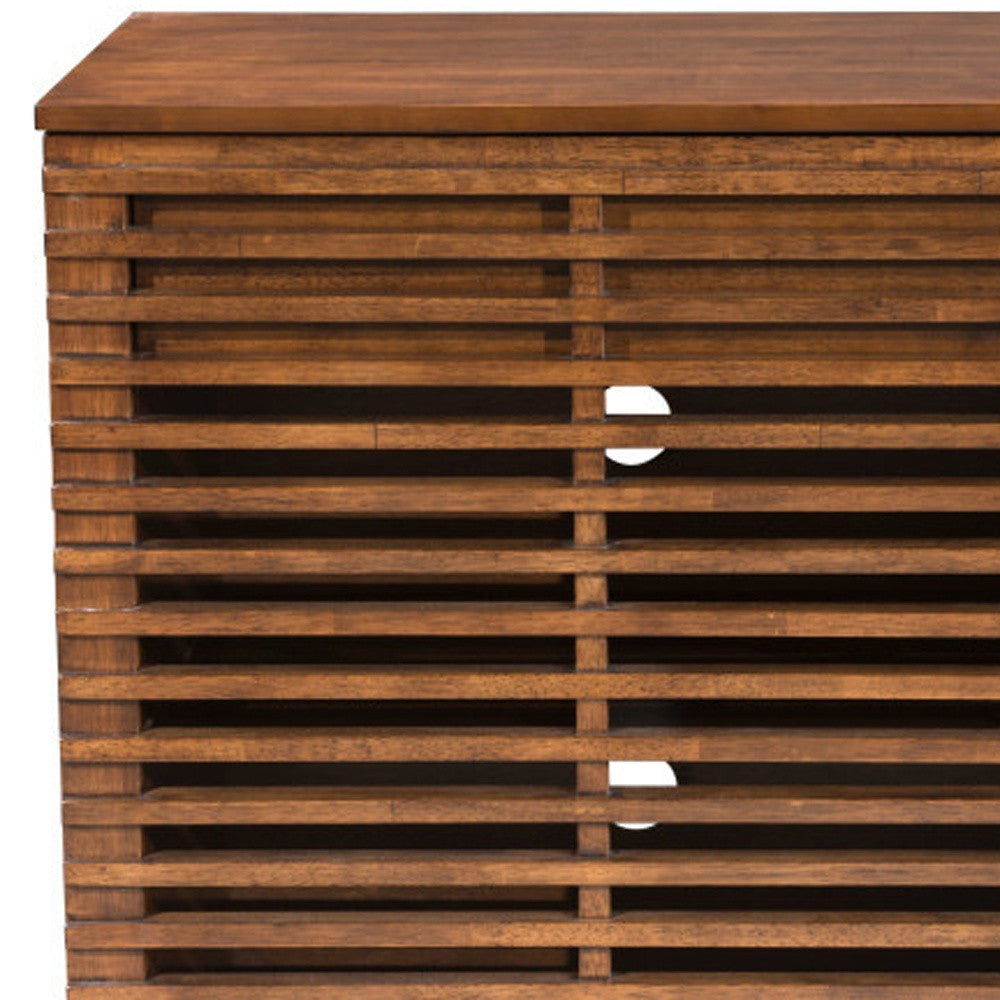 54" Brown Enclosed Storage TV Stand - Loft&Timber