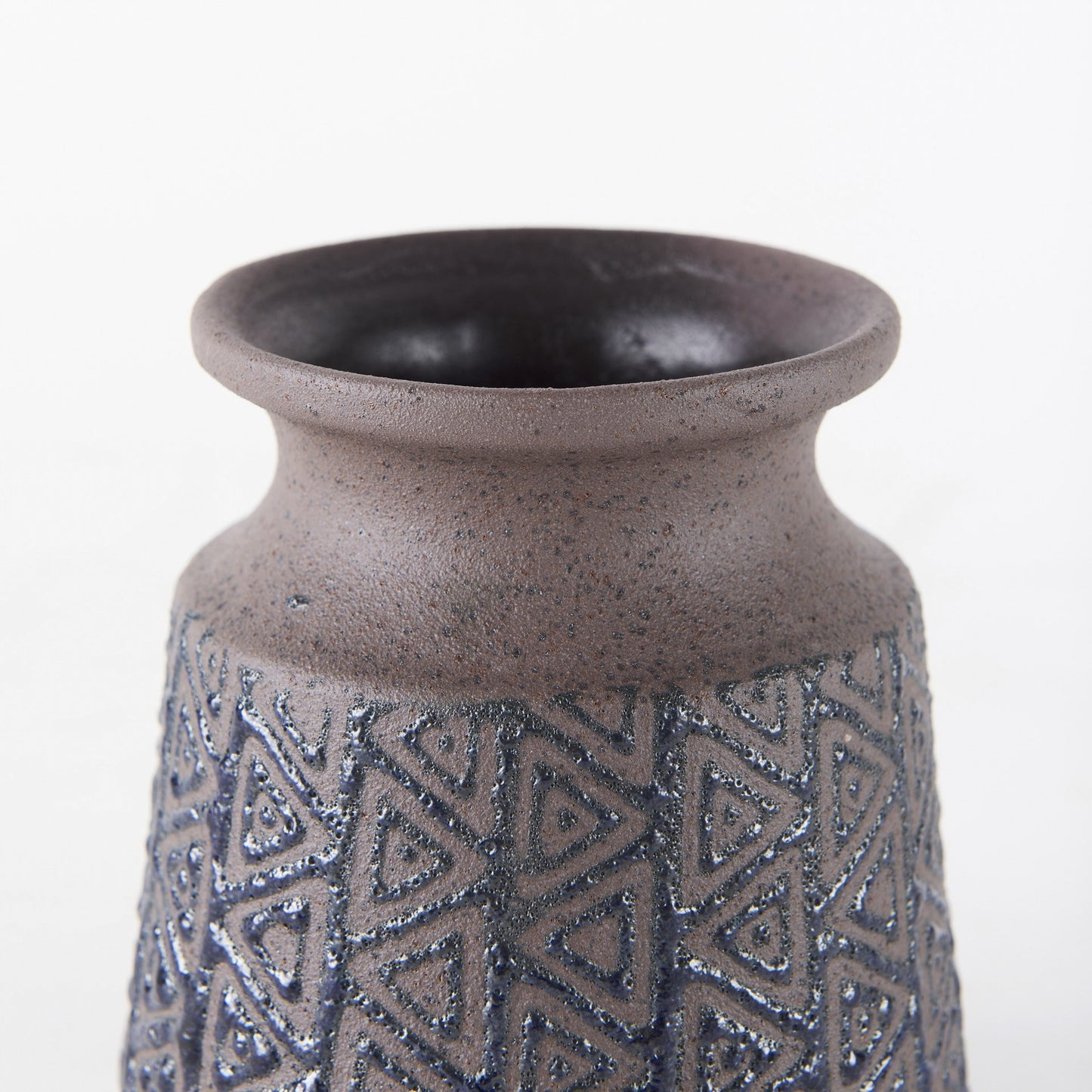 6" Brown Abstract Cylinder Ceramic Table Vase - Loft&Timber
