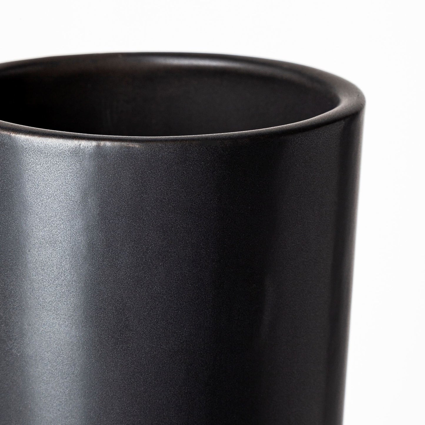 17" Black Abstract Cylinder Ceramic Table Vase - Loft&Timber