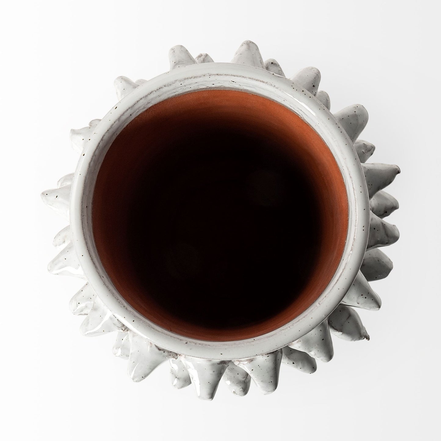 7" Gray Abstract Cylinder Ceramic Table Vase - Loft&Timber