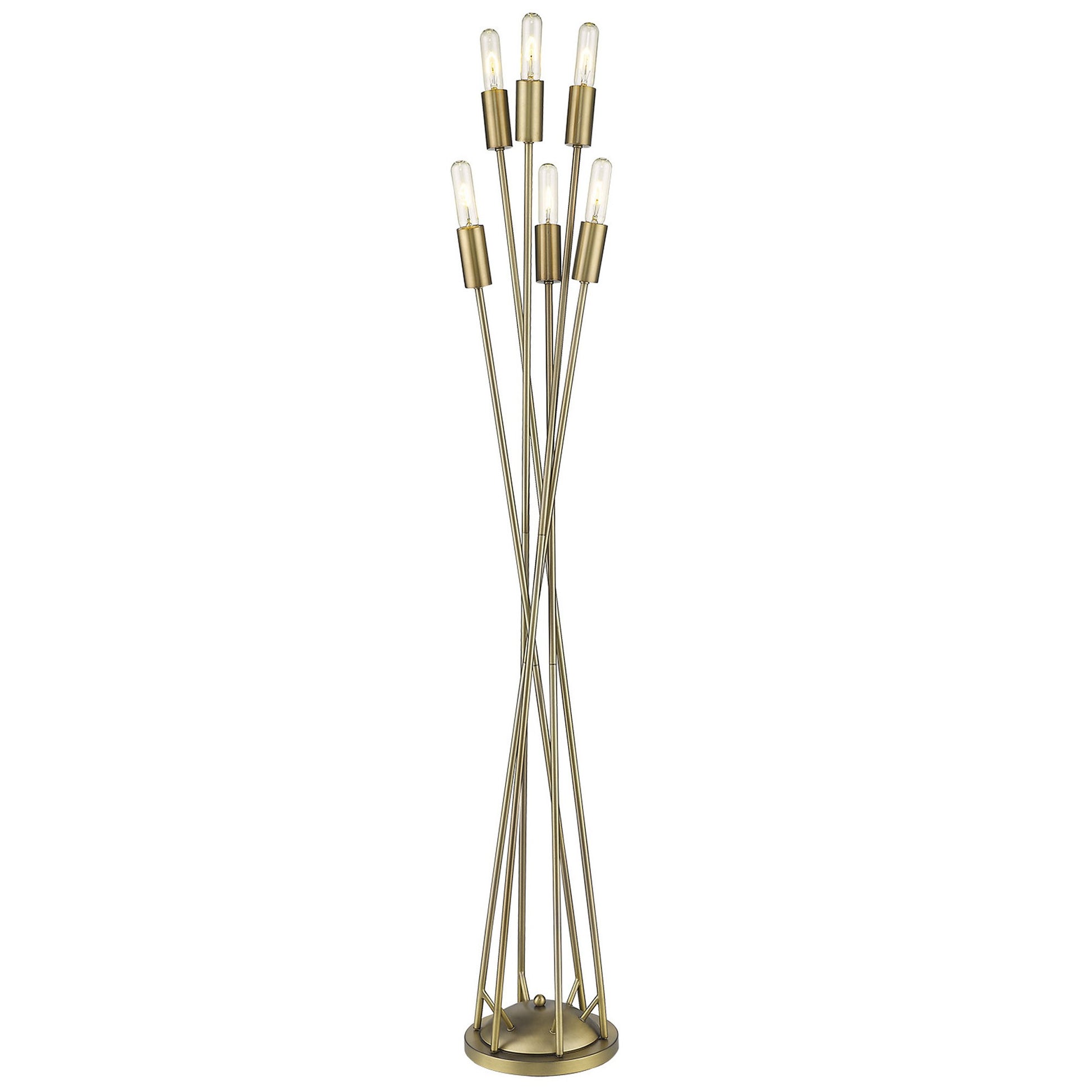 60" Six Light Torchiere Floor Lamp - Loft&Timber