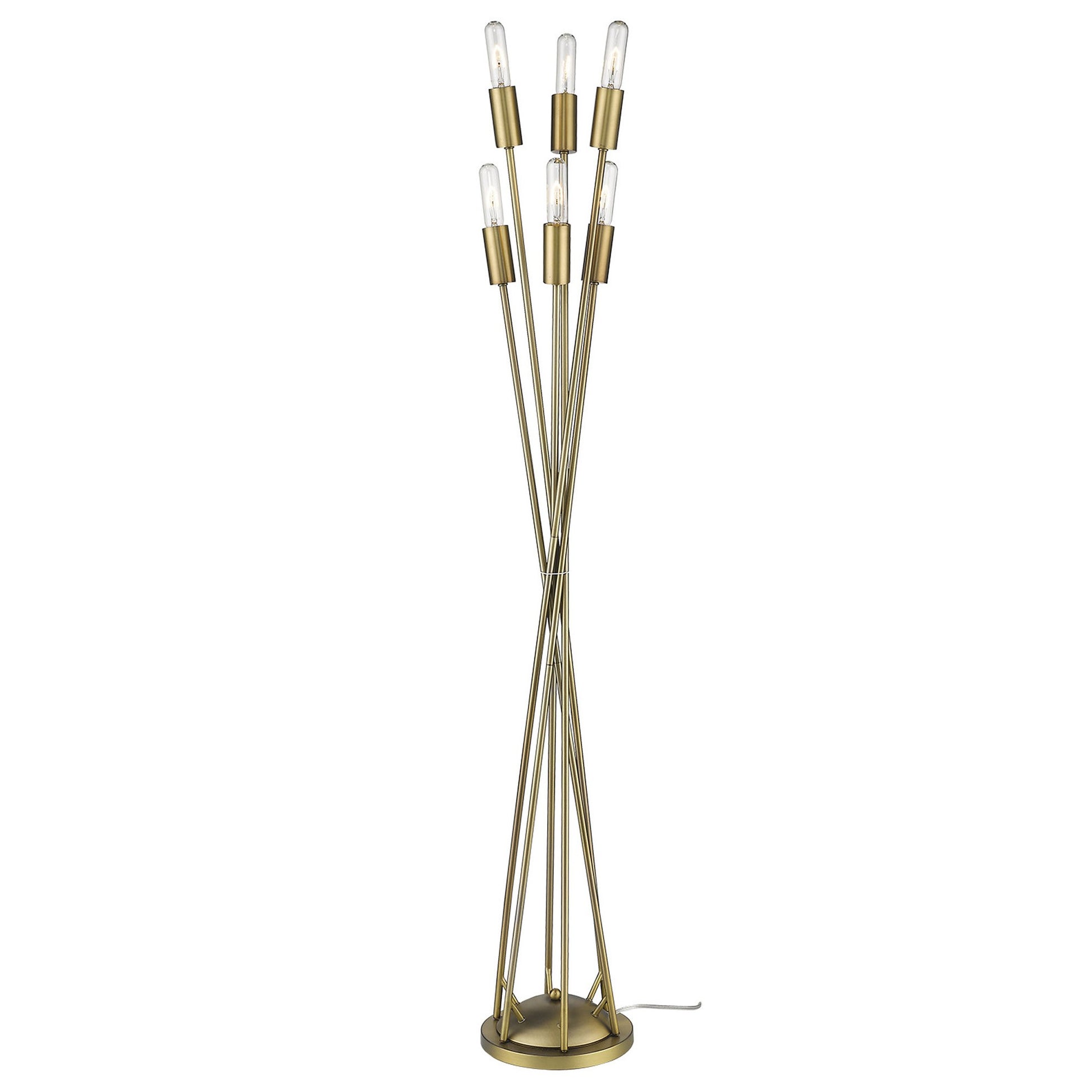 60" Six Light Torchiere Floor Lamp - Loft&Timber