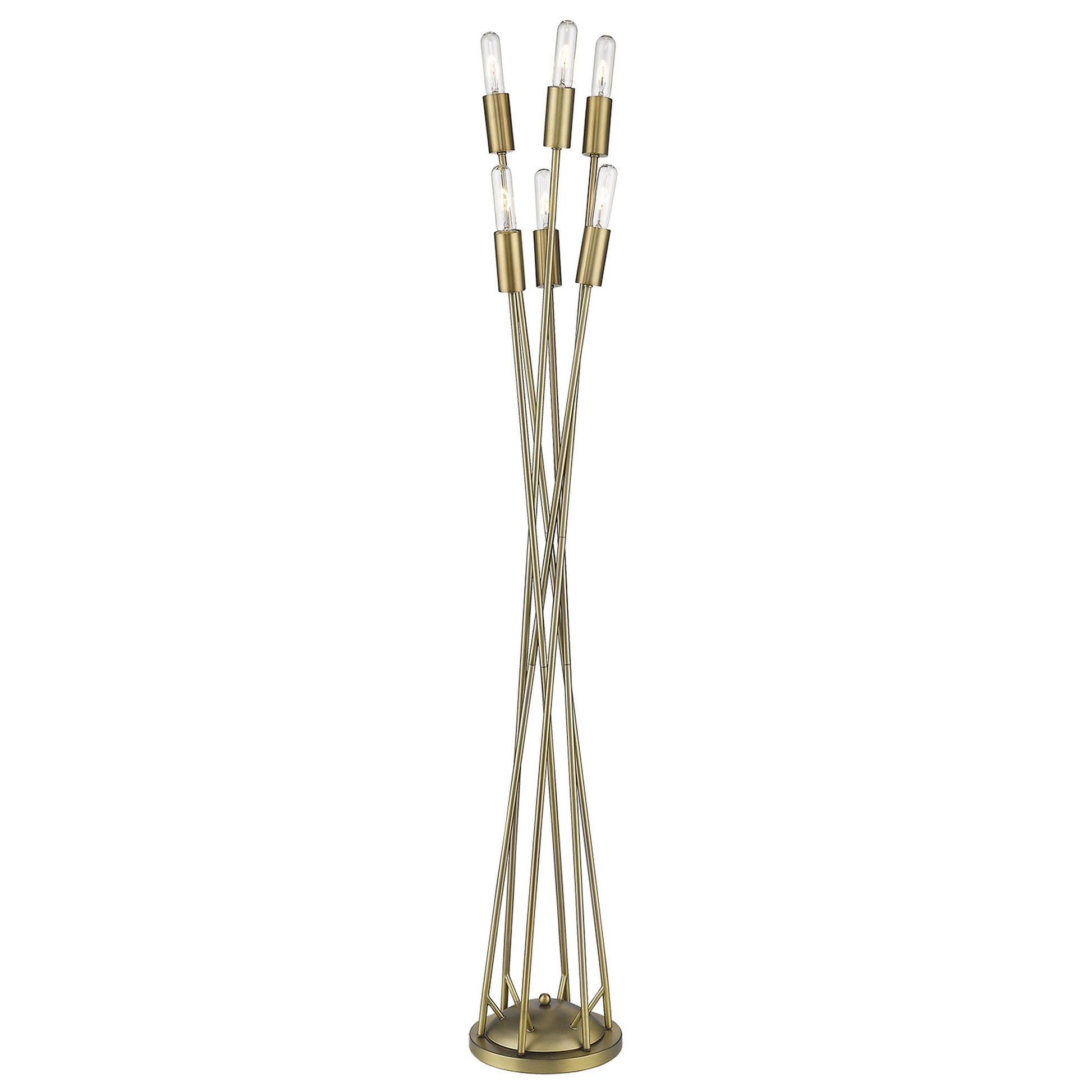 60" Six Light Torchiere Floor Lamp - Loft&Timber