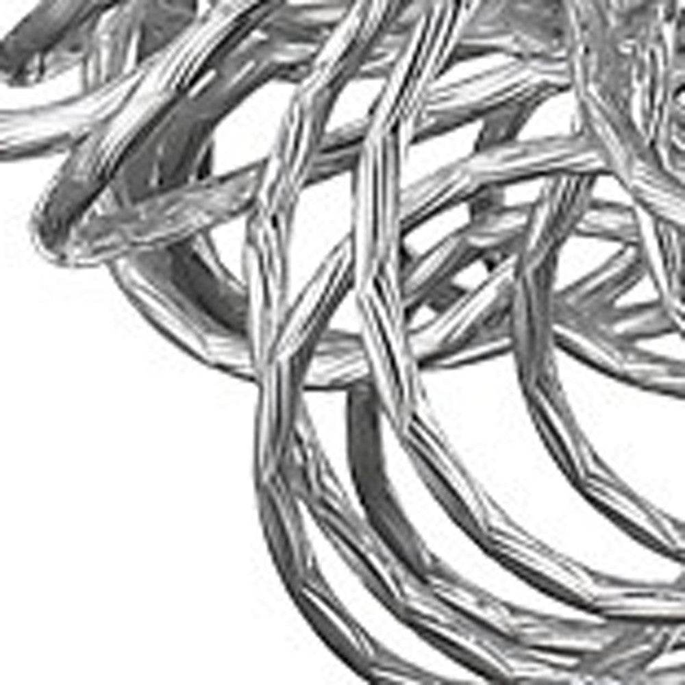 Mingle 3-Light Polished Chrome Pendant With Faceted Chrome Aluminum Wire Shade - Loft&Timber