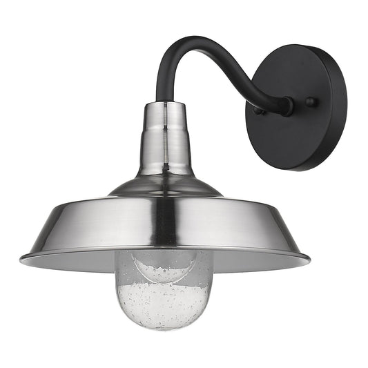 Silver Shallow Plate Shape Wall Light - Loft&Timber