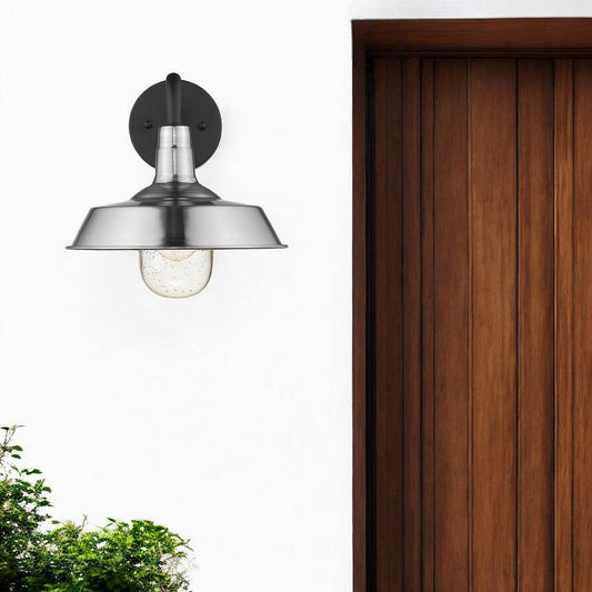 Silver Shallow Plate Shape Wall Light - Loft&Timber