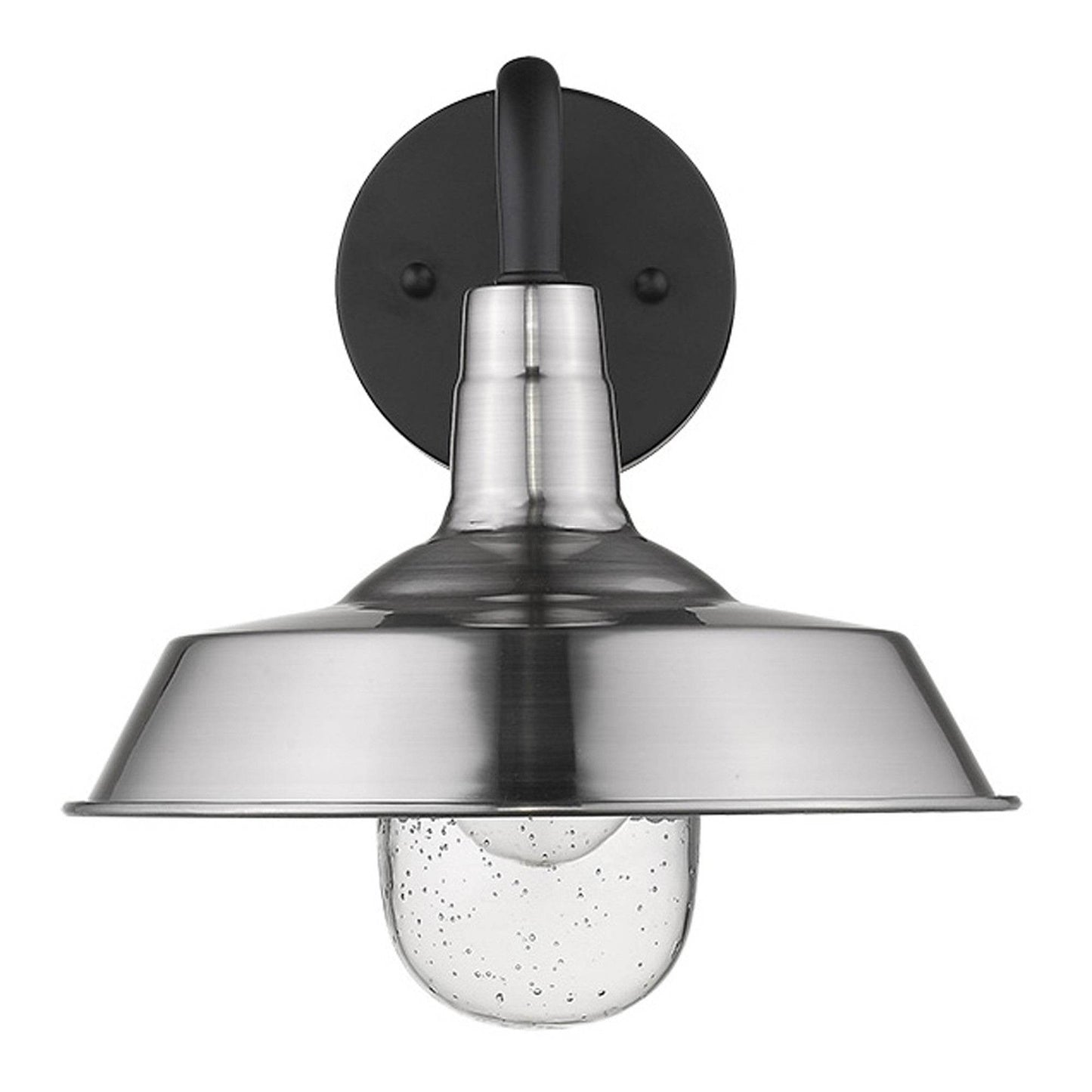 Silver Shallow Plate Shape Wall Light - Loft&Timber