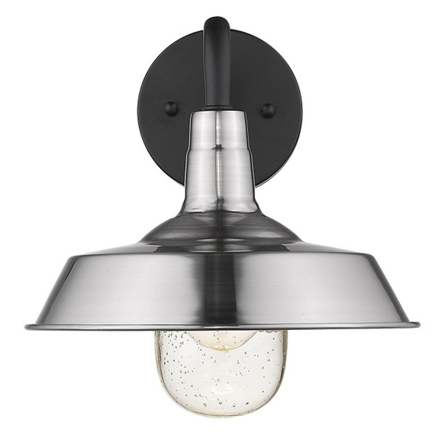 Silver Shallow Plate Shape Wall Light - Loft&Timber