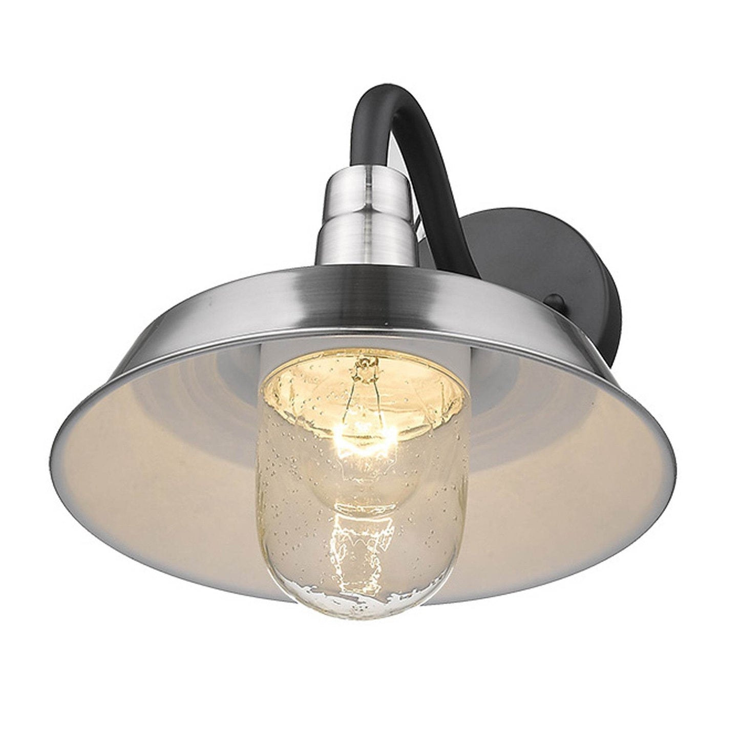 Silver Shallow Plate Shape Wall Light - Loft&Timber