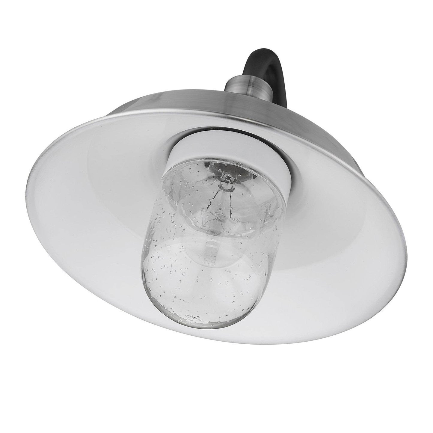 Silver Shallow Plate Shape Wall Light - Loft&Timber