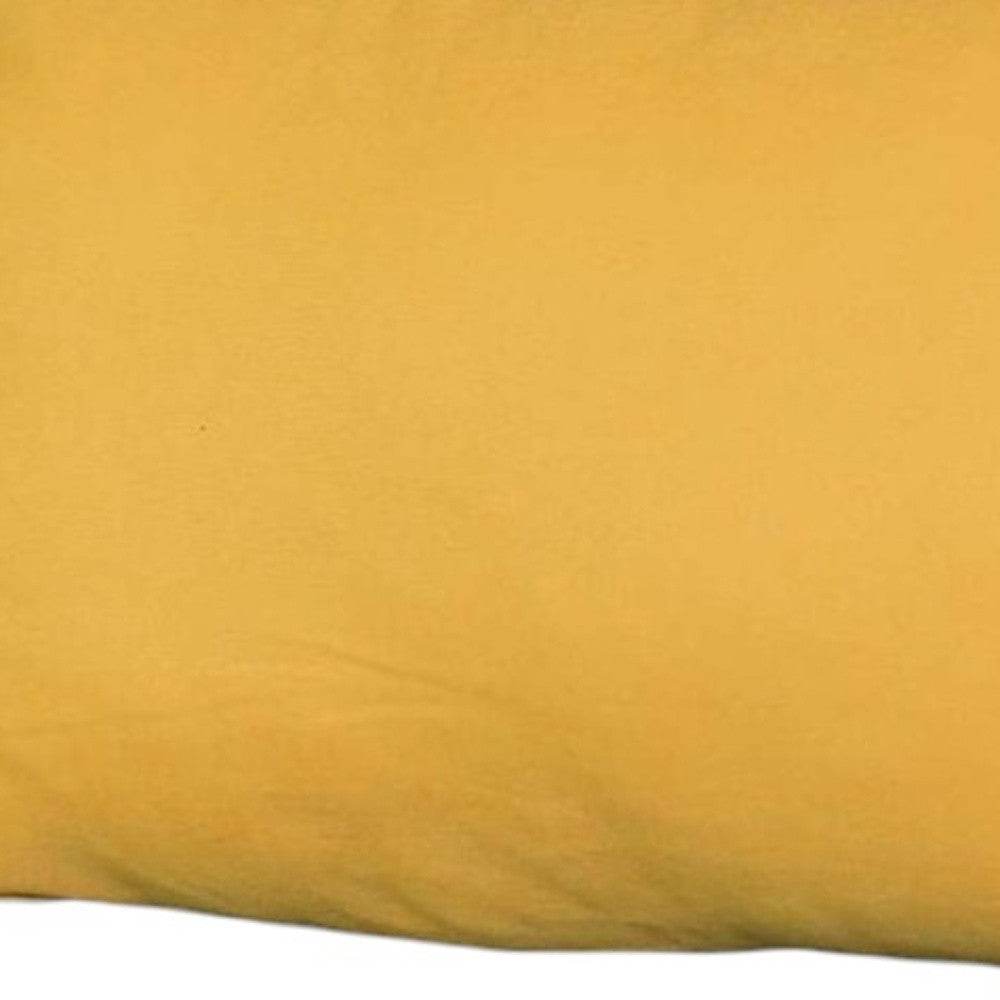 Set of 2 Yellow Modern Lumbar Throw Pillows - Loft&Timber