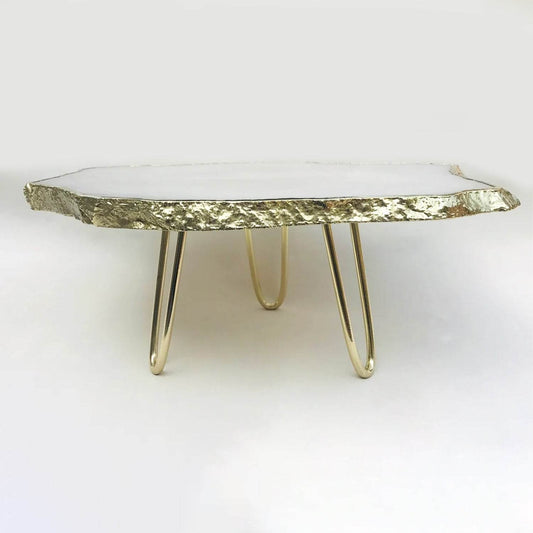 White Agate Cake Stand/Centrepiece/Display Stand/Tray - Loft&Timber