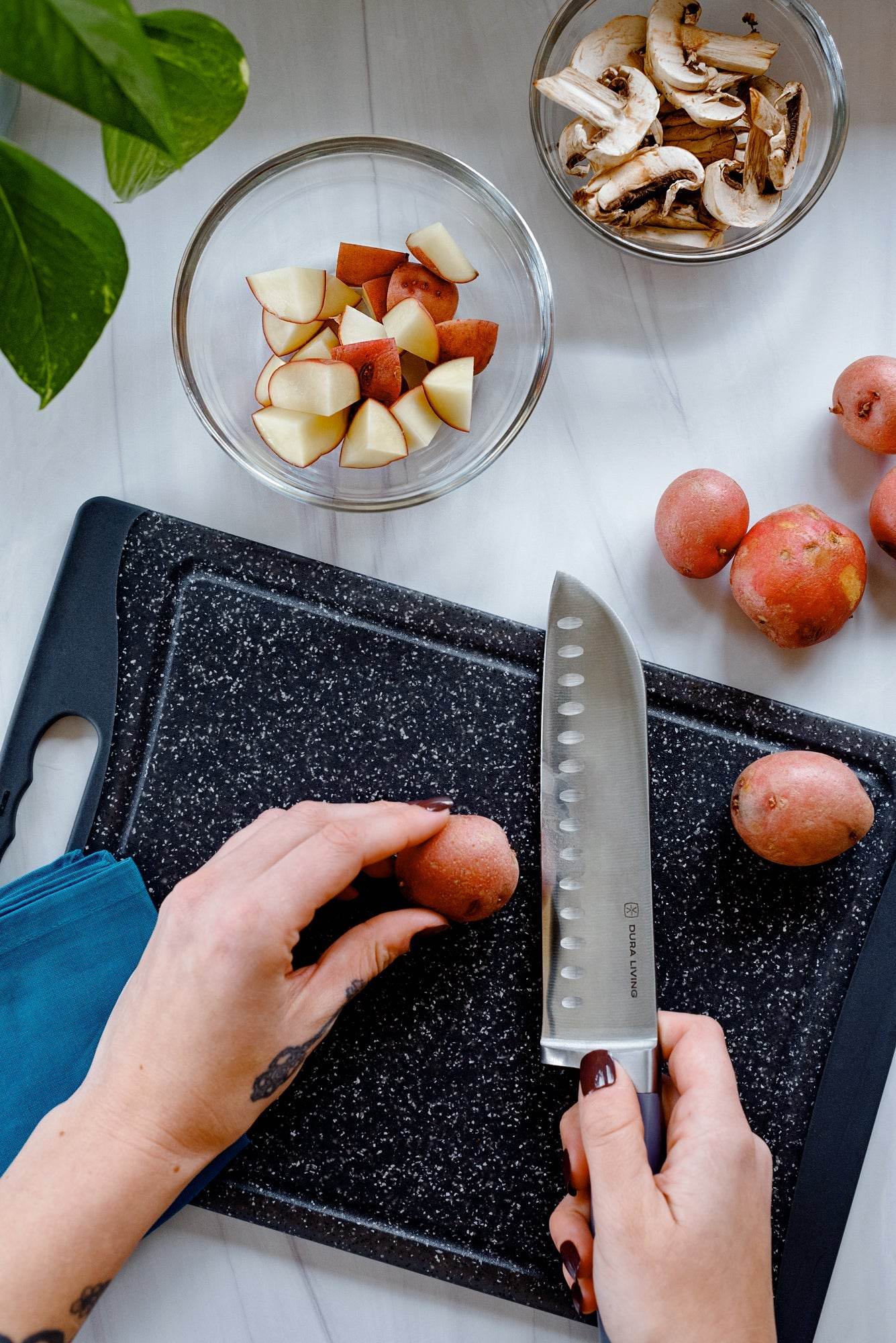 Superior 7 inch Santoku Knife - Gray - Loft&Timber
